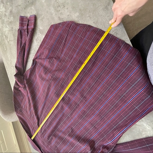 2XL ROBERT GRAHAM textured berry plaid shirt - Picture 6 of 13